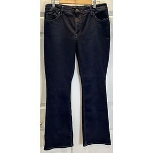 Lee Riders Shape Illusions Blue Jeans Slim Fit Boot Cut Midrise Size 16